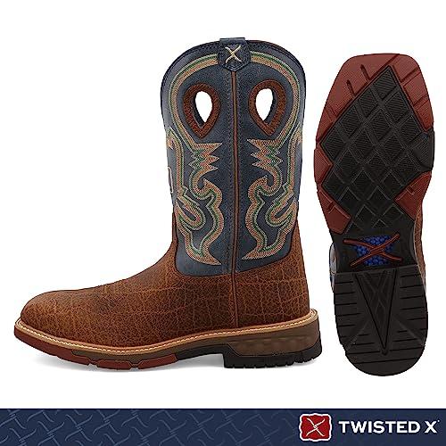【並行輸入品】Twisted X メンズ 12インチ ウェスタンワークブーツ   カジュアルアンクルブーツ 特許取得済 CellStretchの画像