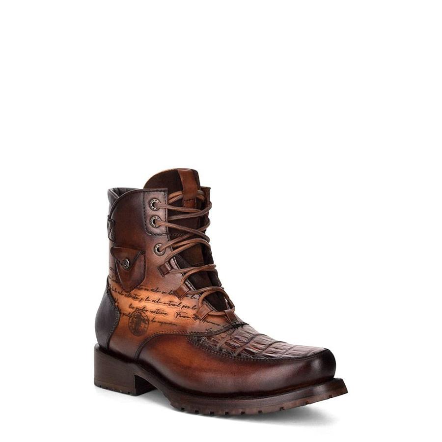 【並行輸入品】Cuadra 4D09FY Men Ankle Boots (Brown, numeric_7)の画像