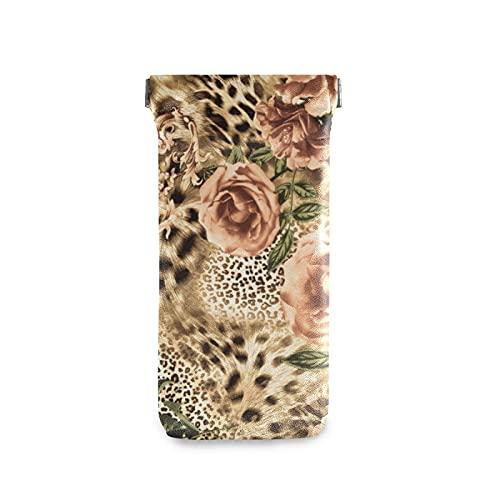 【並行輸入品】susiyo Leopard Print And Flowers Sunglasses Pouch Squeeze Top Poの画像