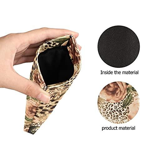 【並行輸入品】susiyo Leopard Print And Flowers Sunglasses Pouch Squeeze Top Poの画像