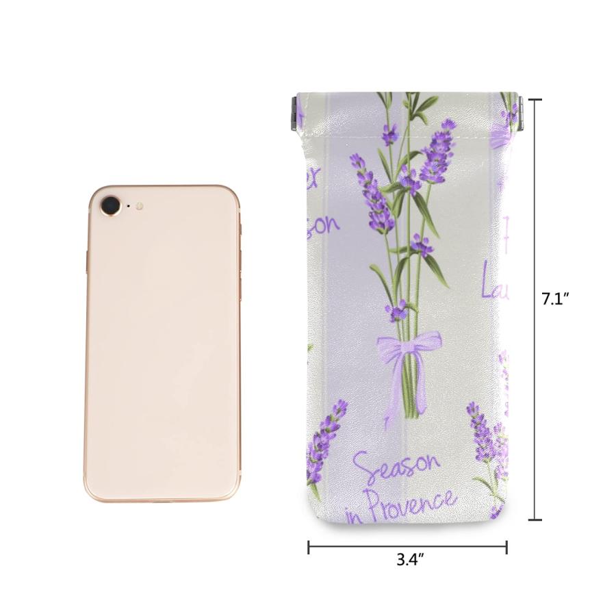【並行輸入品】susiyo Chic Purple Lavender Flowers Sunglasses Pouch Squeeze Topの画像