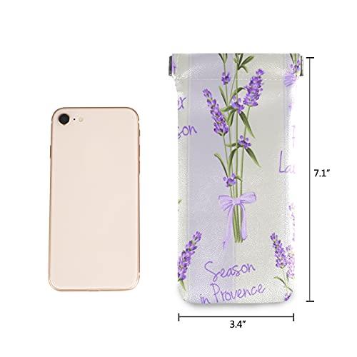 【並行輸入品】susiyo Chic Purple Lavender Flowers Sunglasses Pouch Squeeze Topの画像