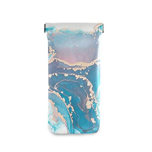 【並行輸入品】susiyo Abstract Blue Purple Marble Sunglasses Pouch Squeeze Topの画像