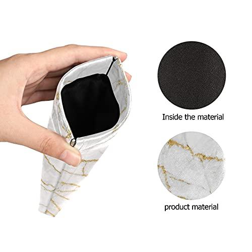 【並行輸入品】susiyo White Gold Marble Texture Sunglasses Pouch Squeeze Top Poの画像