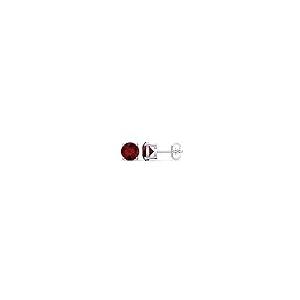 【並行輸入品】SLV 9mm Round Cut Red Ruby Diamond Solitaire Stud Earrings In So_5