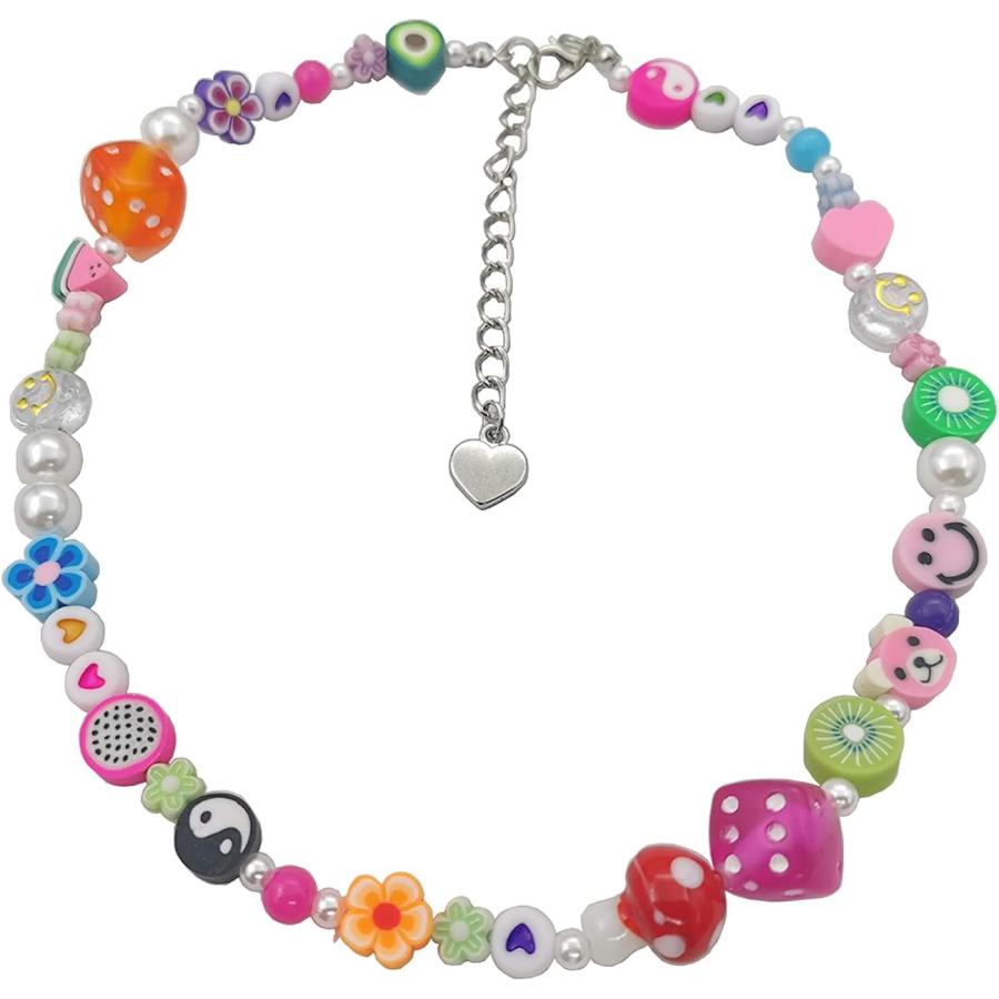 並行輸入品】Y2K ネックレス レディース カラフル フルーツ パール