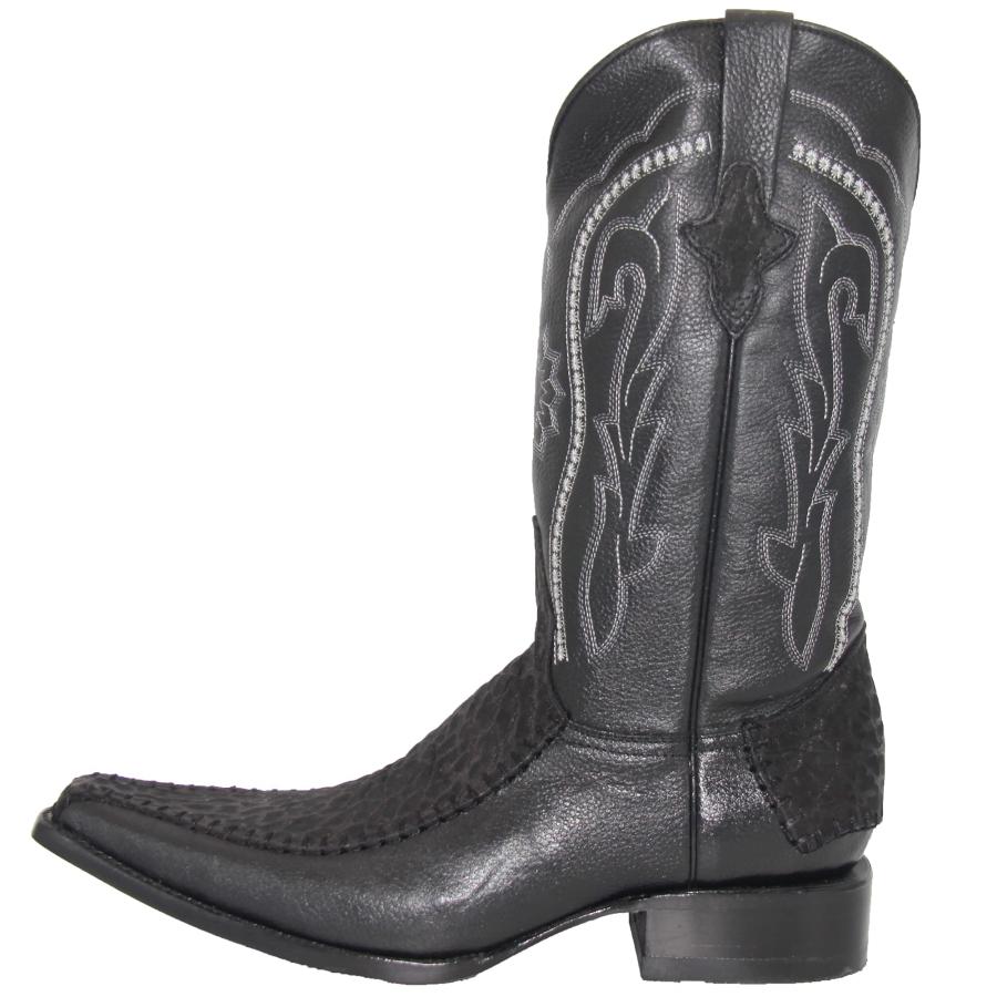 【並行輸入品】Western Shops Men’s Genuine Leather Luxury Western Bull Neck Priの画像
