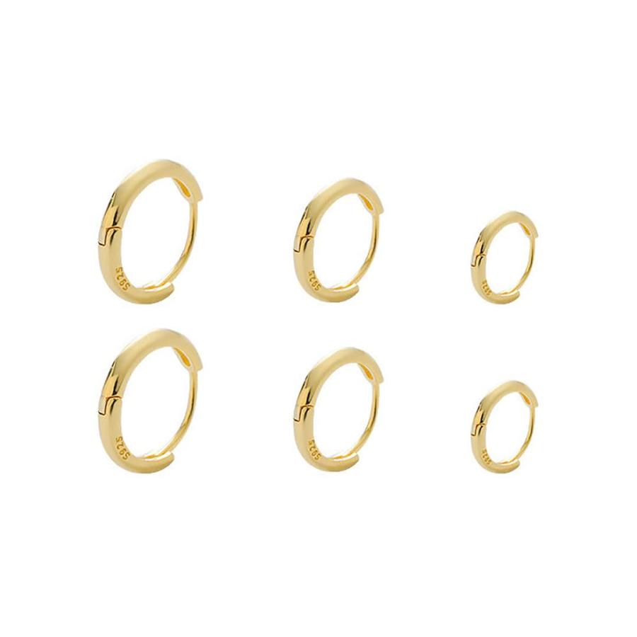 【並行輸入品】3 Pair 316L Surgical Stainless Steel Tiny Hoop Earrings 6mm/8mm/