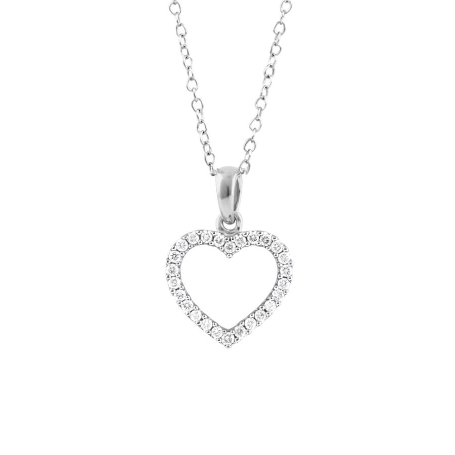 並行輸入品】1/4カラットダイヤモンドハートペンダントネックレス 10K 