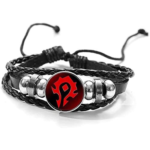【並行輸入品】Horde Logo Bracelet Wow Alliance Horde Banner Flag Sign Glass Do