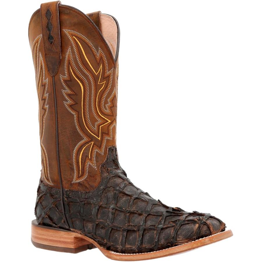 【並行輸入品】Durango〓 Premium Exotics〓 Dark Brown Pirarucu Western Boot Sizeの画像