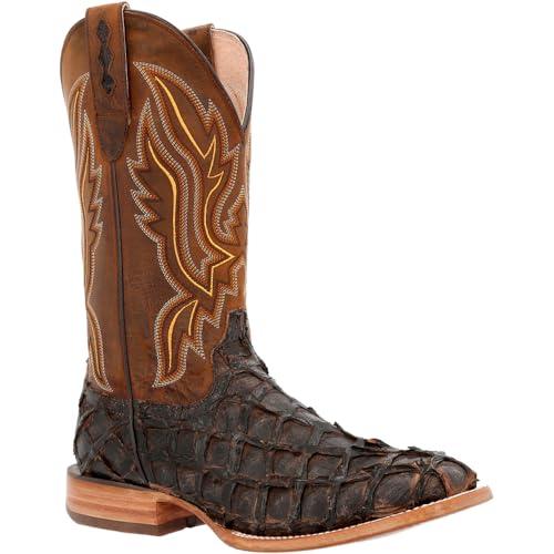 【並行輸入品】Durango〓 Premium Exotics〓 Dark Brown Pirarucu Western Boot Sizeの画像