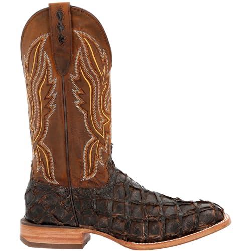 【並行輸入品】Durango〓 Premium Exotics〓 Dark Brown Pirarucu Western Boot Sizeの画像