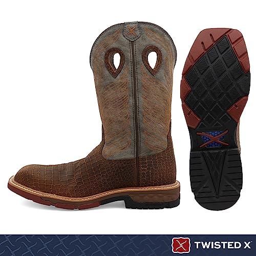 【並行輸入品】Twisted X メンズ 12インチ ウェスタンワークブーツ   カジュアルアンクルブーツ 特許取得済 CellStretchの画像