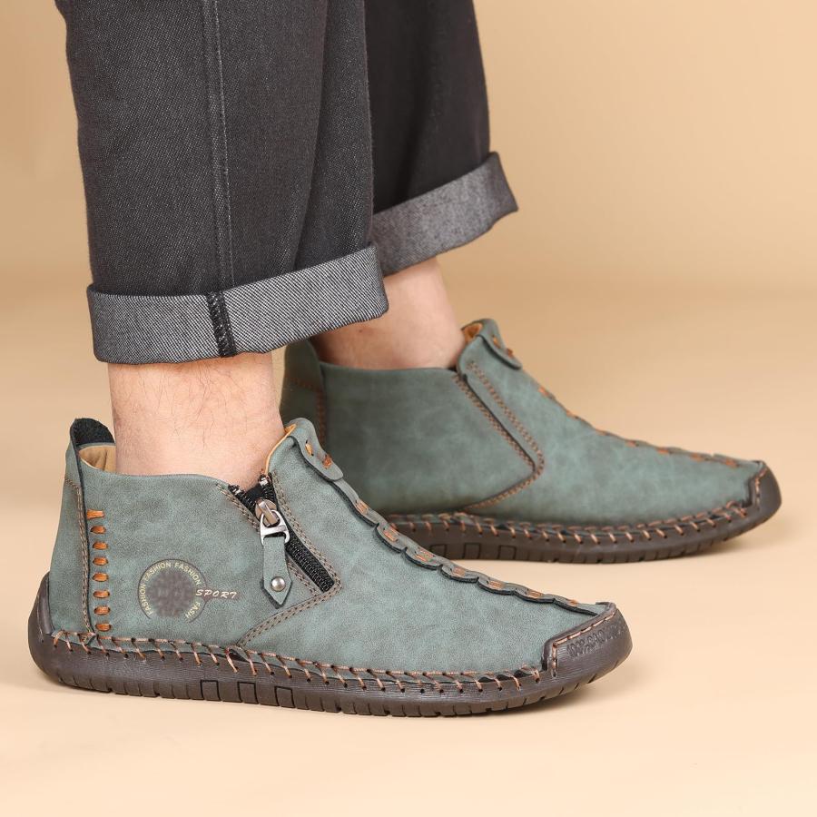 【並行輸入品】Govicta Men's Medieval Boots Renaissance Shoes Winter Boots Snowの画像