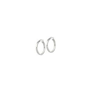 激安価格 925 Sterling Silver Polished Beveled Edge Hoop Earrings 並行輸入品