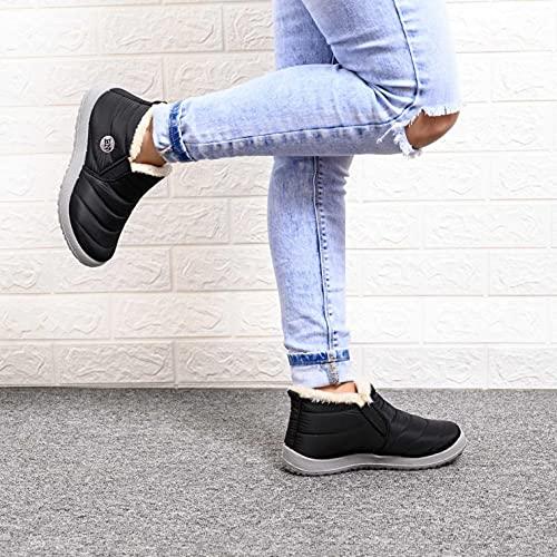 【並行輸入品】Hbeylia Winter Snow Boots For Women Men Waterproof Fleece Linedの画像