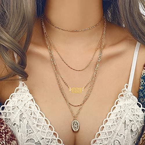 【並行輸入品】SUNSCSC バタフライネックレス エンジェルナンバーネックレス レディース 444 666 777 888 華奢な数値チョーカージュ_2