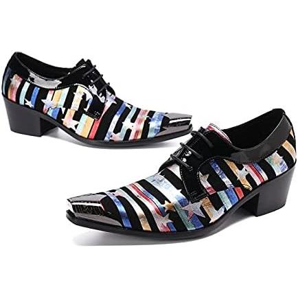 【並行輸入品】BnAnCuBuHu Men's Oxford Shoes Dress Casual Formal Classic Leather Peの画像