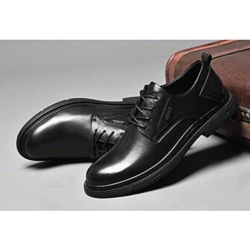 【並行輸入品】BnAnCuBuHu Men's Oxford Shoes Dress Casual Formal Classic Leather Peの画像