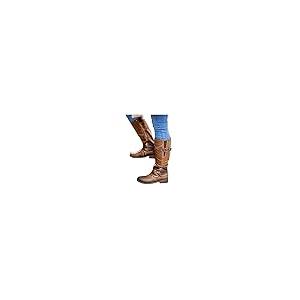 【並行輸入品】Masbird Boots for Women Fall Winter Dressy Square Heel Knee Highの画像
