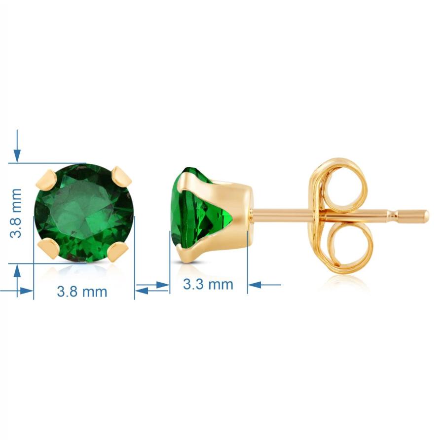 Jewelili 10K イエローとホワイトゴールド 4mm ジェムストーン スタッドピアス, 金属, 人工エメラルド Jewel 並行輸入品 : hfayb09j5519jxk : D-Market - 通販 - Yahoo!ショッピング Jewelili 10K イエローとホワイトゴールド 4mm ジェムストーン スタッドピアス, 金属, 人工エメラルド Jewel 並行輸入品 : hfayb09j5519jxk : D-Market - 通販 - Yahoo!ショッピング