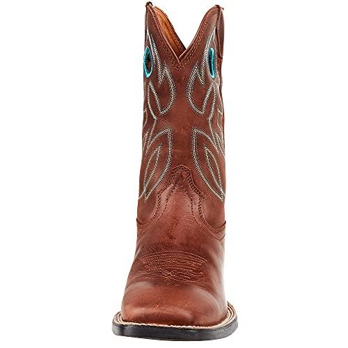 【並行輸入品】Justin Men's Brandy Bowline Cowhide Leather Western Boot Wide Sqの画像