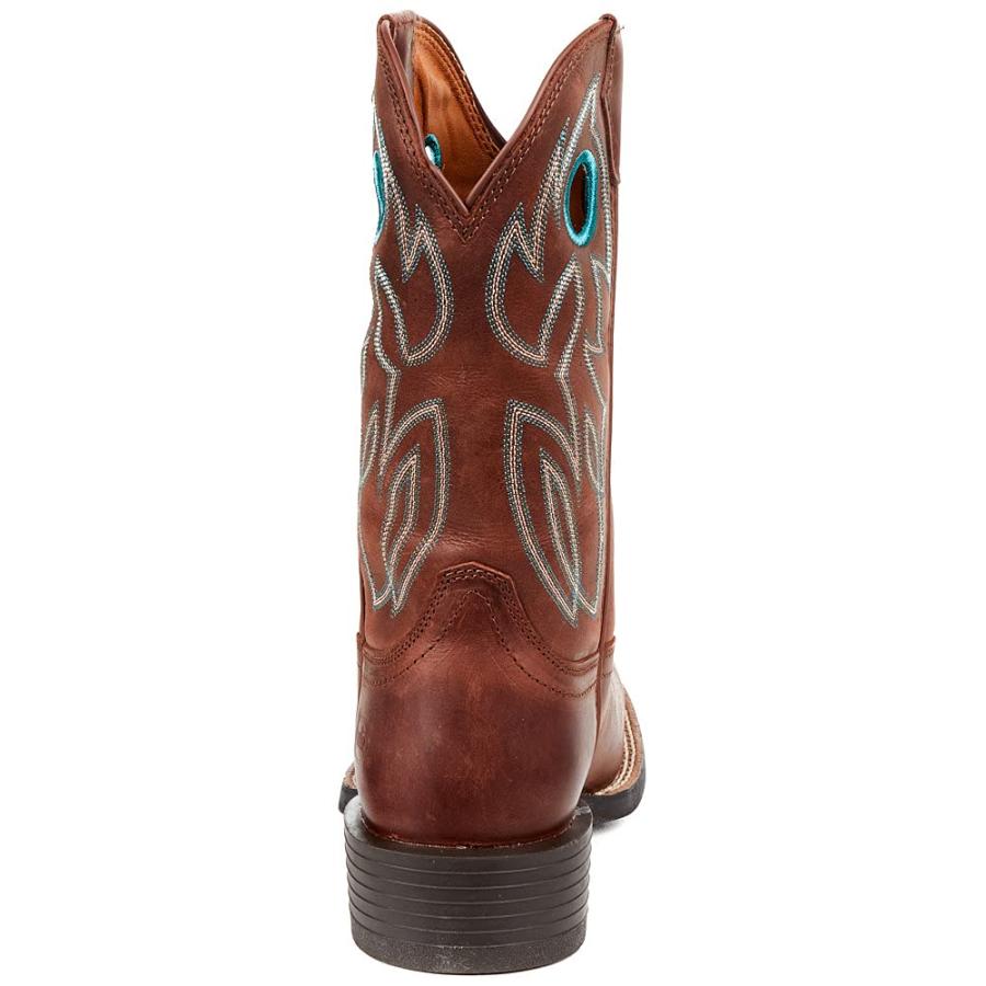 【並行輸入品】Justin Men's Brandy Bowline Cowhide Leather Western Boot Wide Sqの画像