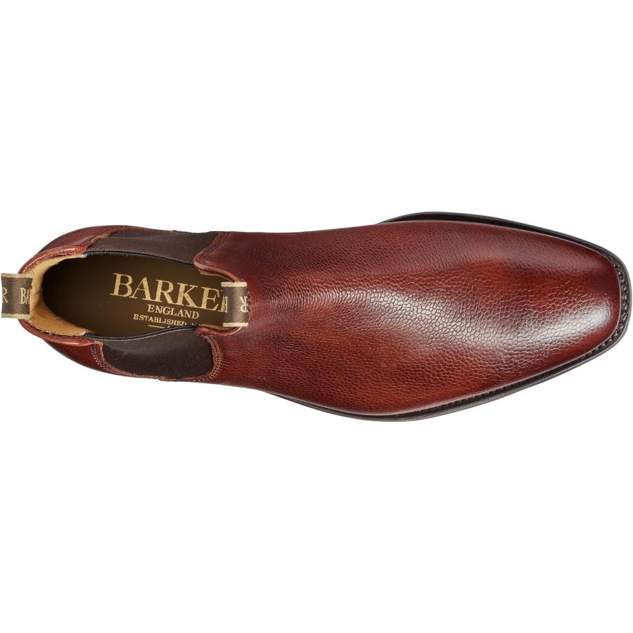 【並行輸入品】BARKER Chelsea Boot Mansfield Cherry Grain Boot Handcrafted Men's Chの画像