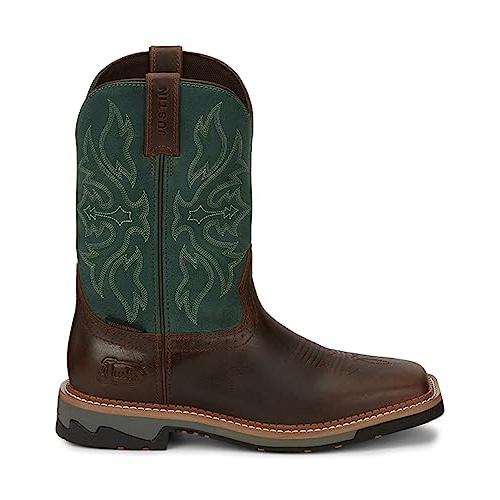 【並行輸入品】Justin Men's Bolt Western Work Boot Soft Toe Tan 7.5 D(M) USの画像