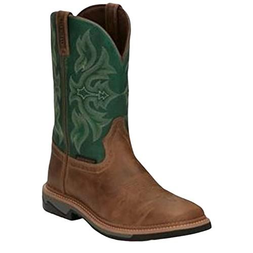 【並行輸入品】Justin Men's Bolt Western Work Boot Soft Toe Tan 7.5 D(M) USの画像