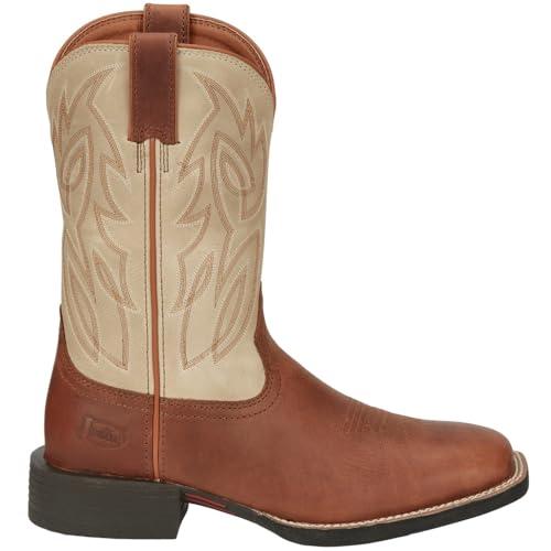 【並行輸入品】Justin Boots メンズ カンターウィスキー 11インチ スタンピード ウエスタンカウボーイブーツ, ブラウン, 10.5の画像