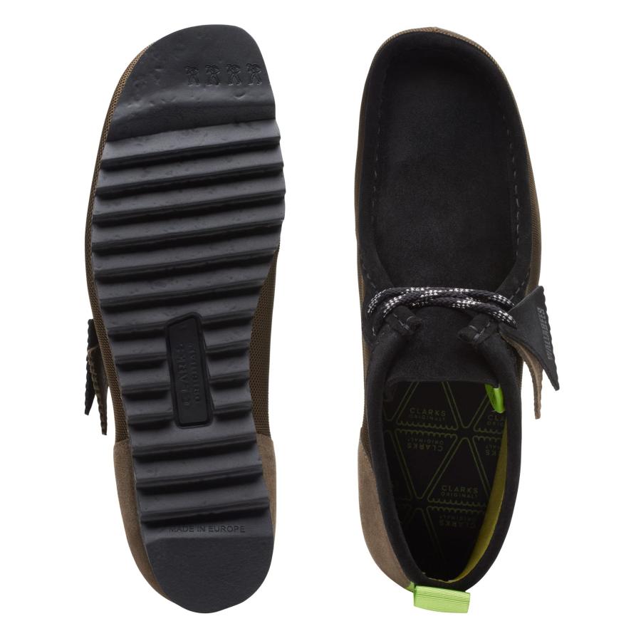 【並行輸入品】Men's Clarks Original Wallabee FTRE Made in Portugal, Green Combの画像