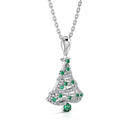 Jeulia Christmas Tree Sterling Silver Necklace Diamond CZ Crysta 並行輸入品｜bestshop-d｜05