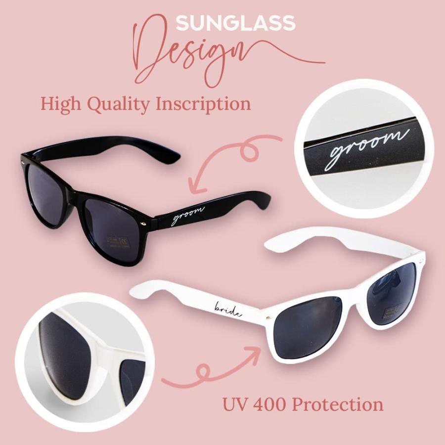 Pretty Robes Groom Sunglasses for Bachelor Party, Wedding Access 並行輸入品｜bestshop-d｜04