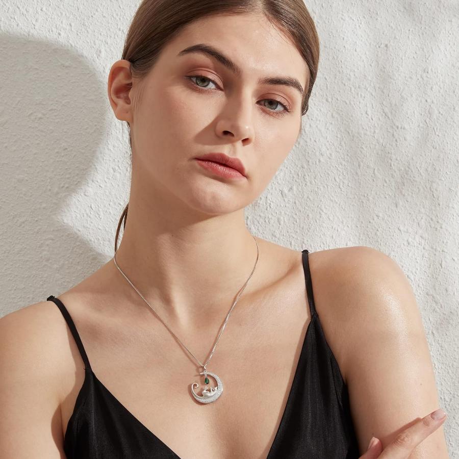 並行輸入品】jiamiaoi 18K ホワイトゴールドメッキ パーソナライズされ 