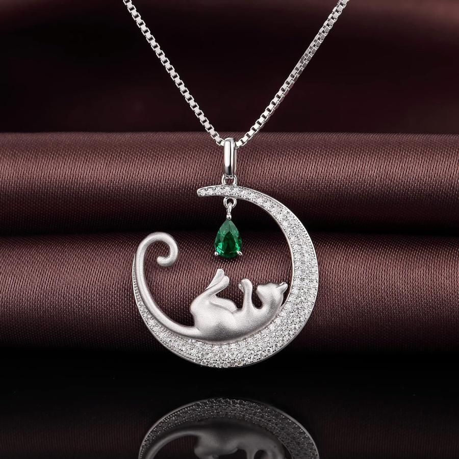 並行輸入品】jiamiaoi 18K ホワイトゴールドメッキ パーソナライズされ 