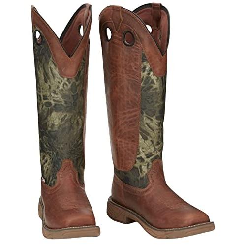 【並行輸入品】メンズ Justin Stampede Rush Strike Russet Woodlands 迷彩スネークブーツ, 迷彩, 9の画像