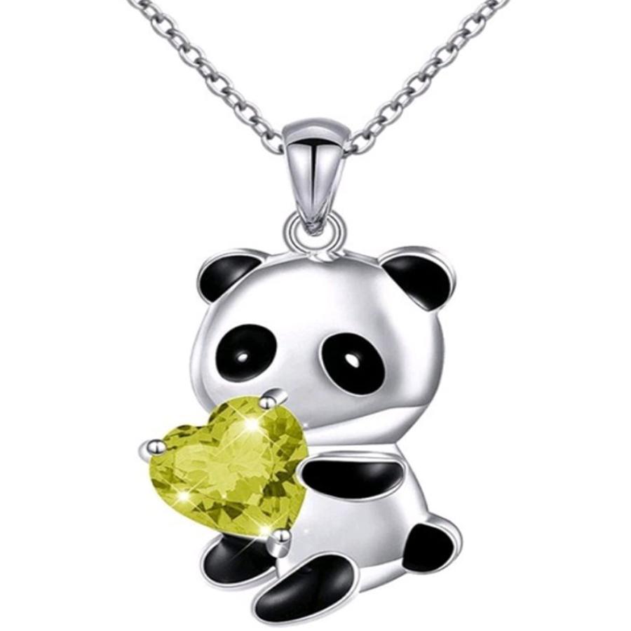 【並行輸入品】Shulemin ネックレス レディース ペンダント ファッションジュエリー バレンタイン ギフト パンダ エンブレイス ハート