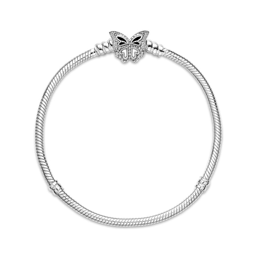 並行輸入品】PANDORA Moments バタフライクラスプ スネークチェーン