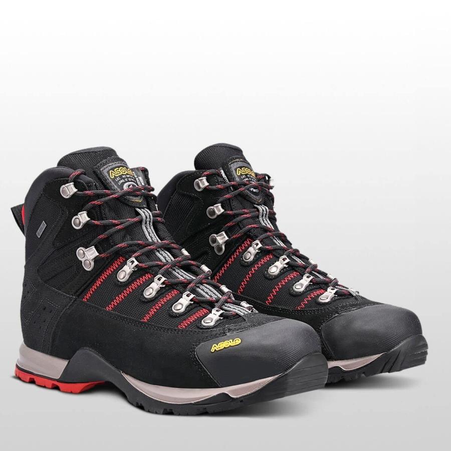【並行輸入品】Asolo Fugitive GTX Wide Hiking Boot   Men's Black/Red, 9.5の画像