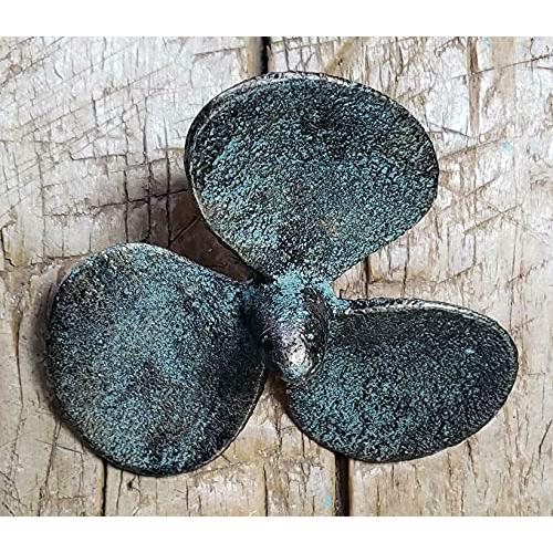 並行輸入品】N?A 3 Cast Iron Antique Style Nautical Boat Propeller