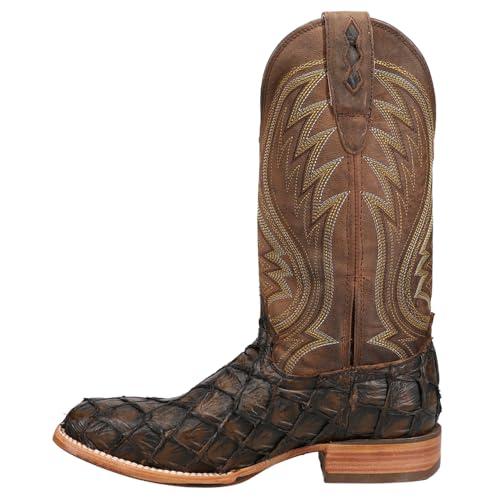 【並行輸入品】Durango〓 Premium Exotics〓 Dark Bay Pirarucu Western Boot Size 10の画像