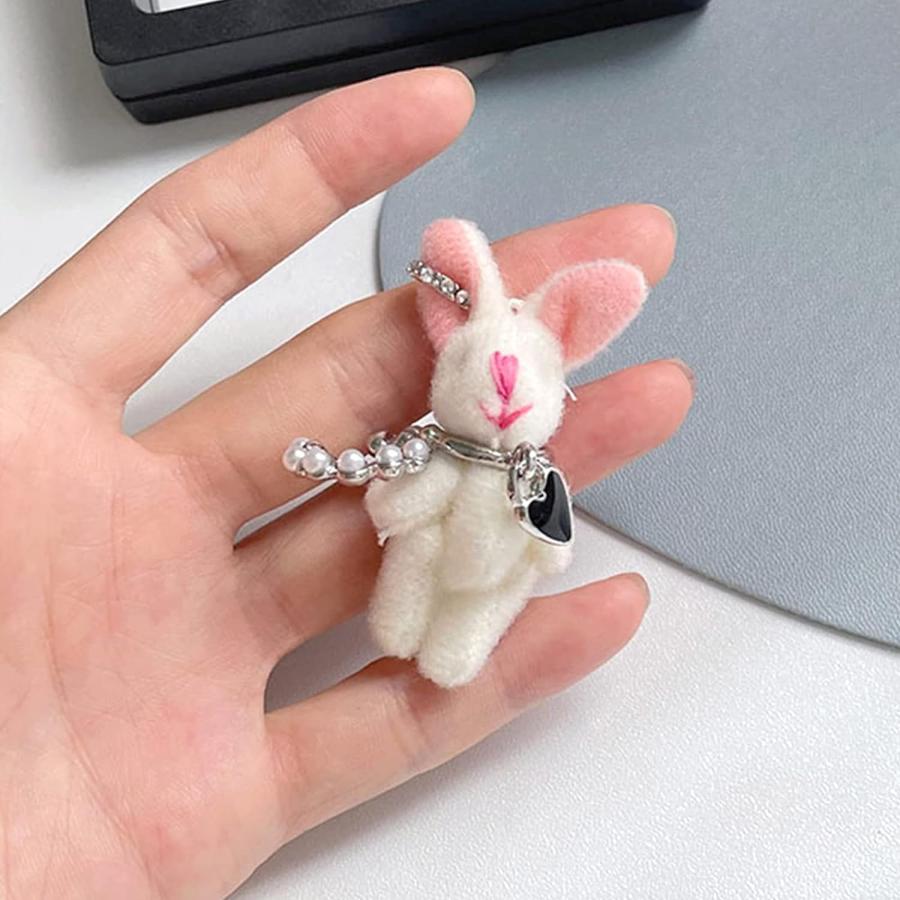 並行輸入品】ぬいぐるみラビットイヤリング 漫画動物 ピアスなし 耳