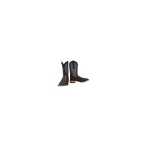 【並行輸入品】Vaccari メンズ 純正ピラルクフィッシュカウボーイブーツ, モカ, 10 Wide Vaccari Mens Genuineの画像