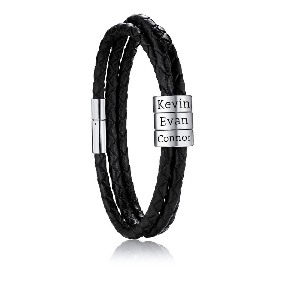 【並行輸入品】OTXIXTO Customized 2 6 Names Bracelets Customized Identification