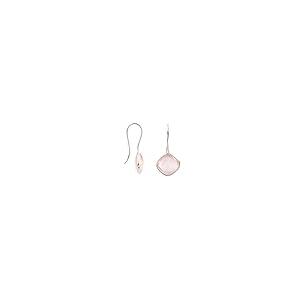 新しい Ratnagarbha Rose Quartz Earrings， Rose Quartz Hoop Earrings in S 並行輸入品