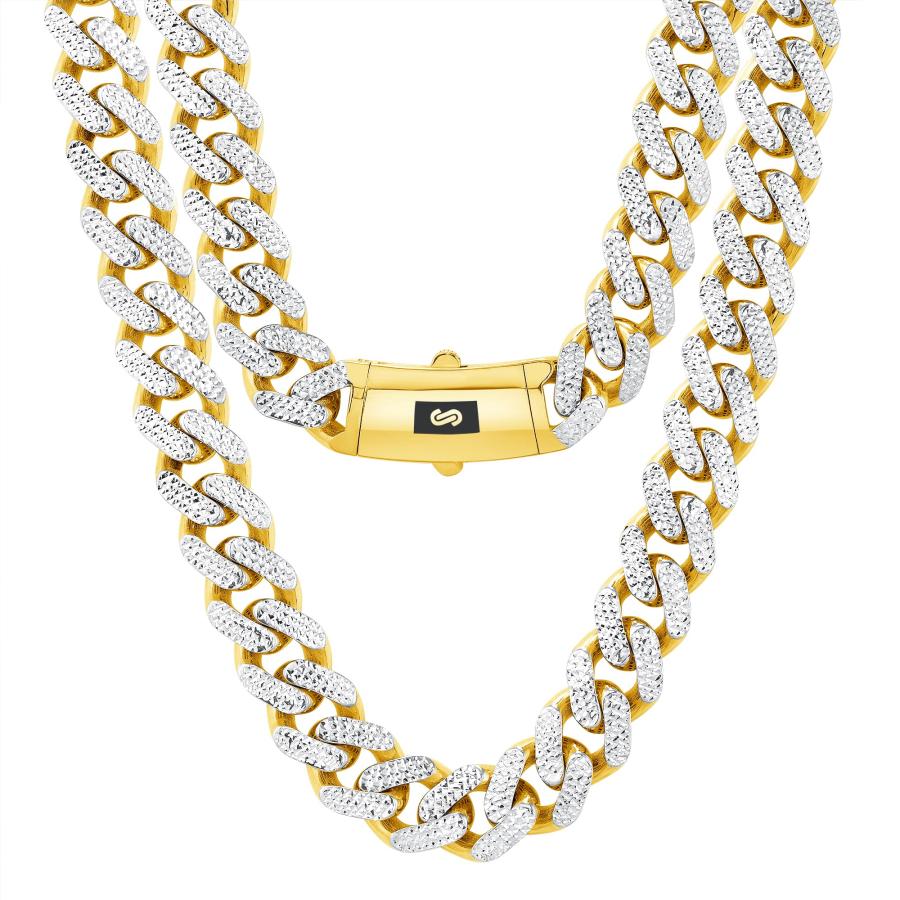 並行輸入品】Nuragold 10Kイエローゴールド 15mm モナコ マイアミ