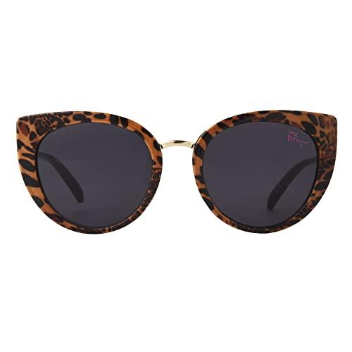 Betsey Johnson Women's Glam More Sunglasses Cateye, Brown Leopar 並行輸入品｜bestshop-d｜05