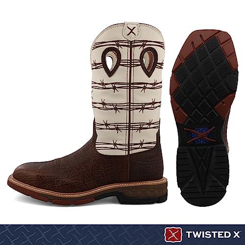 【並行輸入品】Twisted X メンズ 12インチ ウェスタンワークブーツ   カジュアルアンクルブーツ 特許取得済 CellStretchの画像